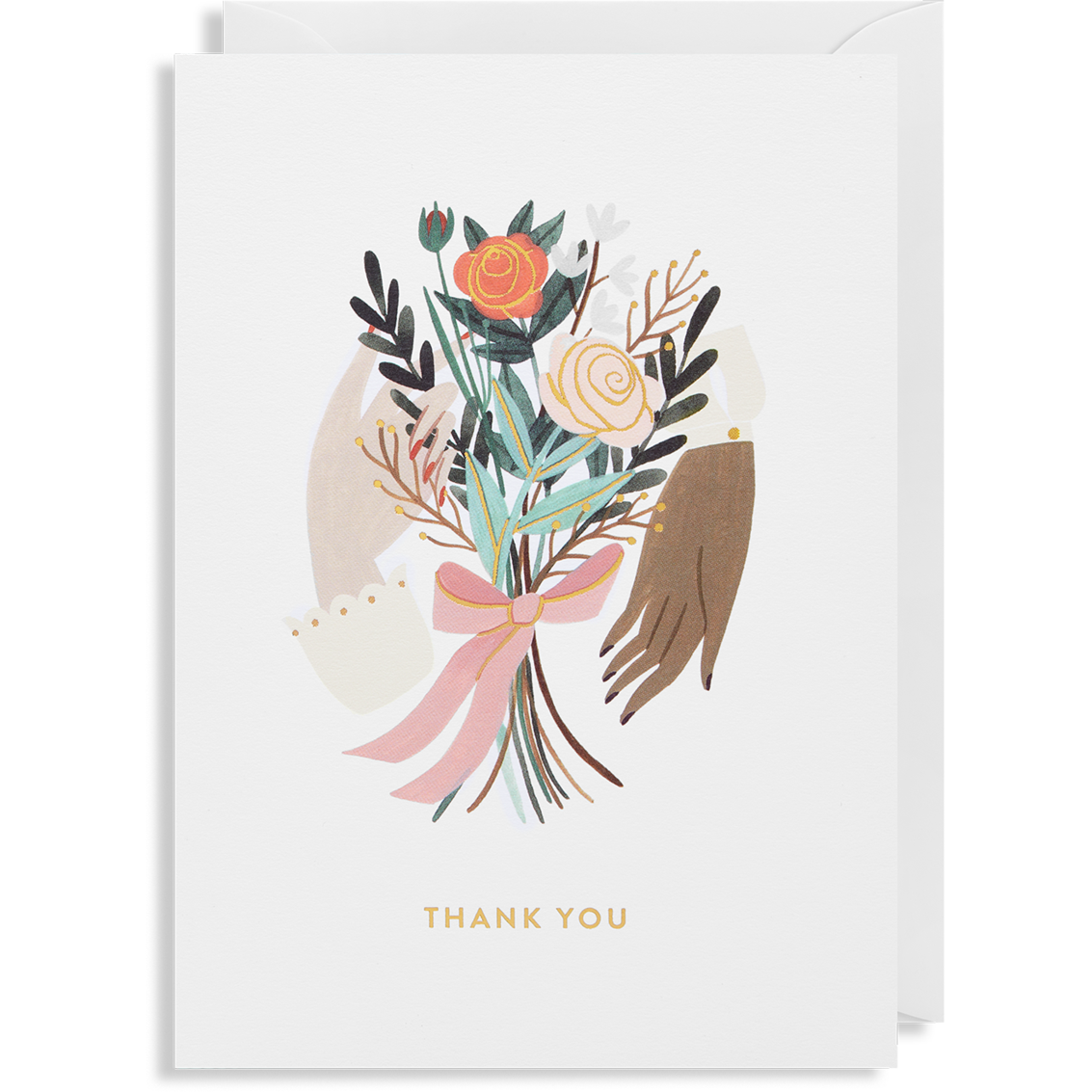 Thank You Floral Bouquet Card – Freda And Bert T Shop Cambridge