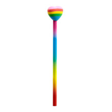 Load image into Gallery viewer, Rainbow Heart Pencil &amp; Eraser Topper