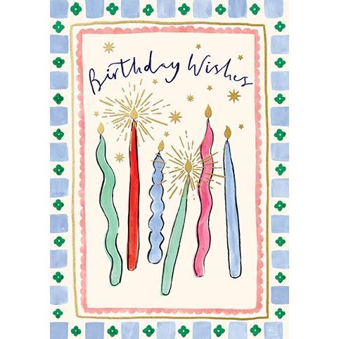 Birthday Wishes Candles Card