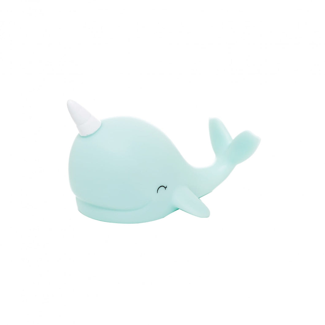 Mini Blue Narwhal Night Light