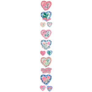 La Vie En Rose Heart Shaped Stickers