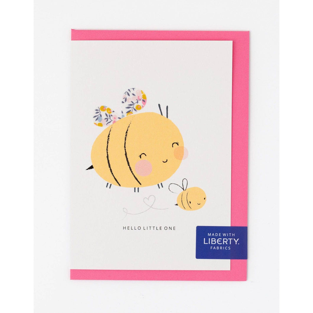 Liberty Bee New Baby Card