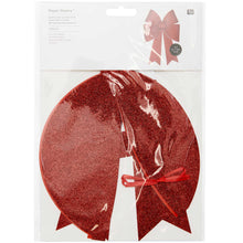 Load image into Gallery viewer, XL Red Glitter Bow