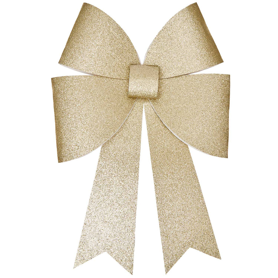 XL Gold Glitter Bow