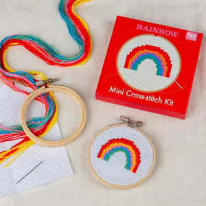 Rainbow Mini Cross Stitch Kit