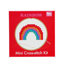 Load image into Gallery viewer, Rainbow Mini Cross Stitch Kit