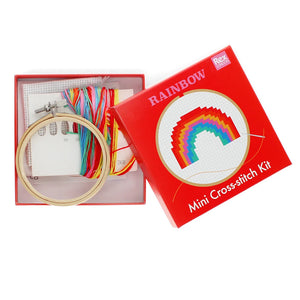 Rainbow Mini Cross Stitch Kit