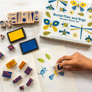 Butterflies & Bugs Wooden Stamp Set