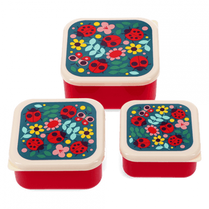 Ladybird Set Of 3 Snack Boxes