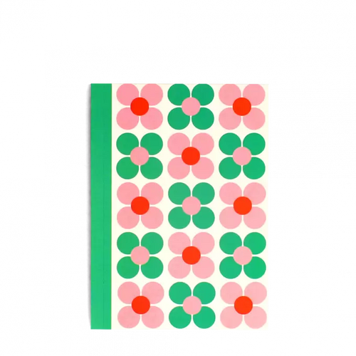 A6 Pink & Green Daisy Notebook