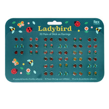 Load image into Gallery viewer, Ladybird Stick On Earrings