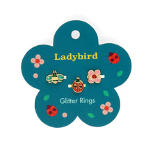 Load image into Gallery viewer, Ladybird Glitter Rings