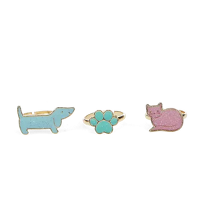 Dog & Cat Glitter Rings