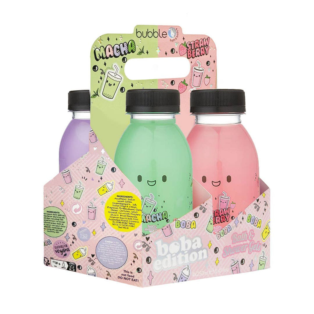 Shower Gel Gift Set: Boba Edition