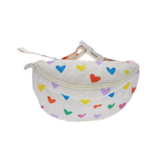 Load image into Gallery viewer, Multi Hearts Cream Bum Bag