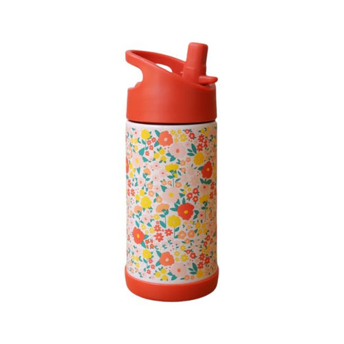 Retro Floral Insulated Water Bottle