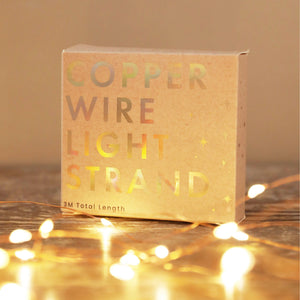 Copper LED Wire String Lights