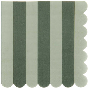 Green Stripe Napkins