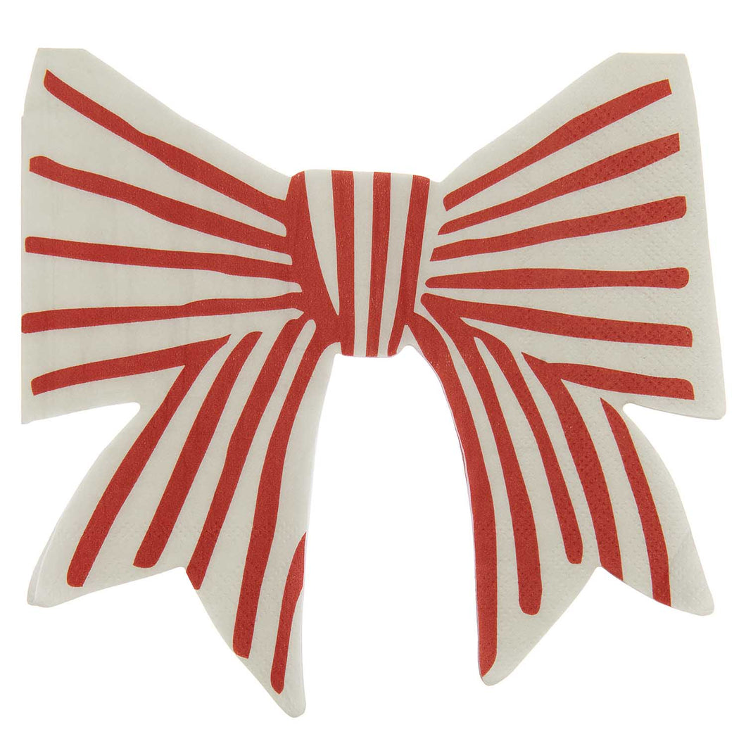 Red Bow Shaped Napkins