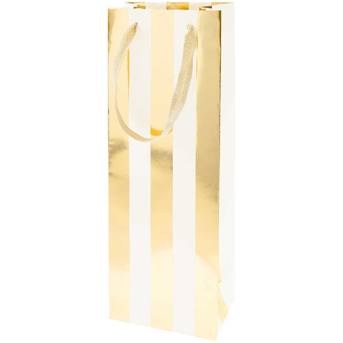 Gold Stripe Bottle Bag