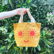 Load image into Gallery viewer, Yellow Little Sunshine Eyes Bag