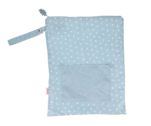 Blue Leaf Large Waterproof Bag