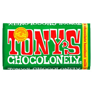 Tony's Milk Chocolate Hazelnut Bar 180g