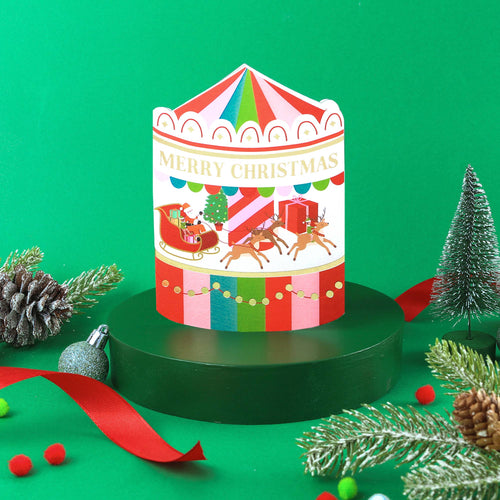 Christmas Carousel Card