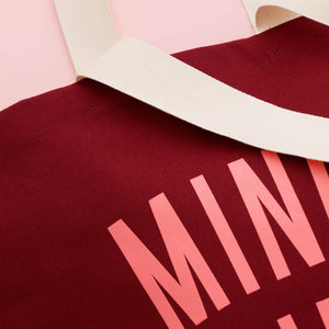 Mince Pies Burgundy Tote Bag