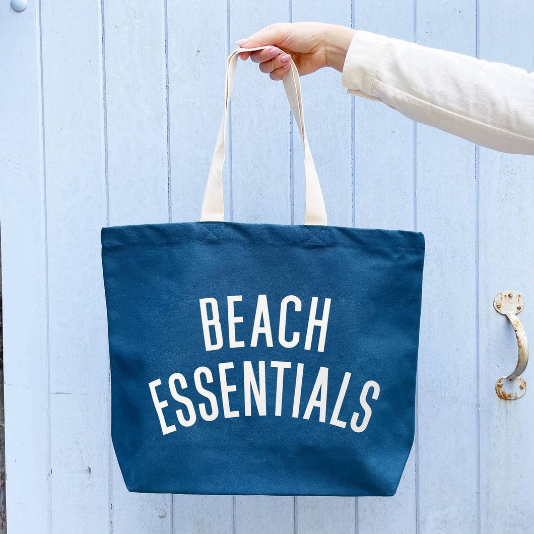 Blue Beach Essentials Tote Bag