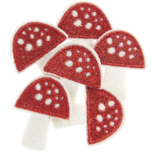 Load image into Gallery viewer, Felt Embroidered Mushrooms