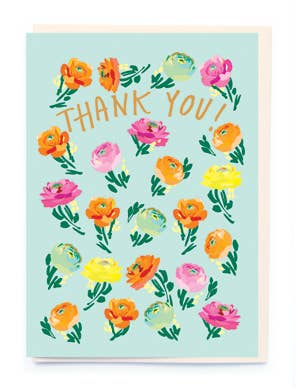 Ranunculus Thank You card