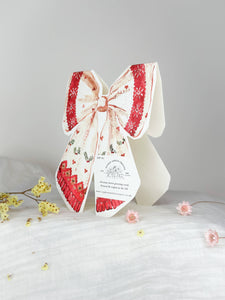 Vintage Festive Bow Card