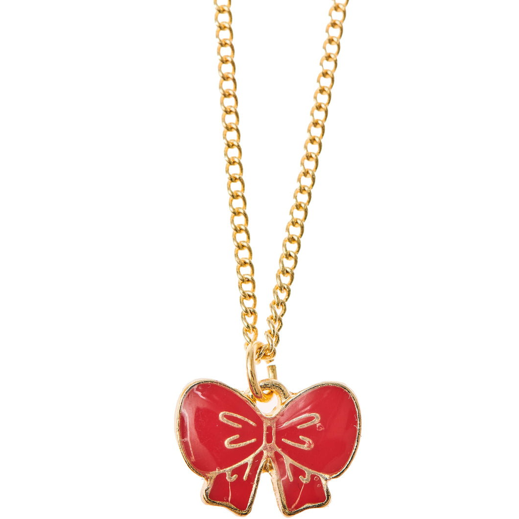 Red Bow Necklace