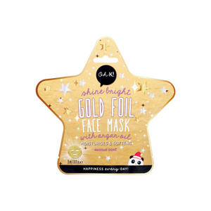 Let It Shine Gold Foil Face Mask