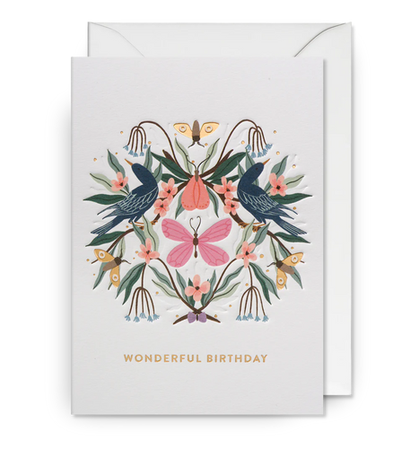 Wonderful Birthday Butterfly Card