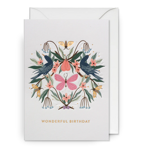 Wonderful Birthday Butterfly Card