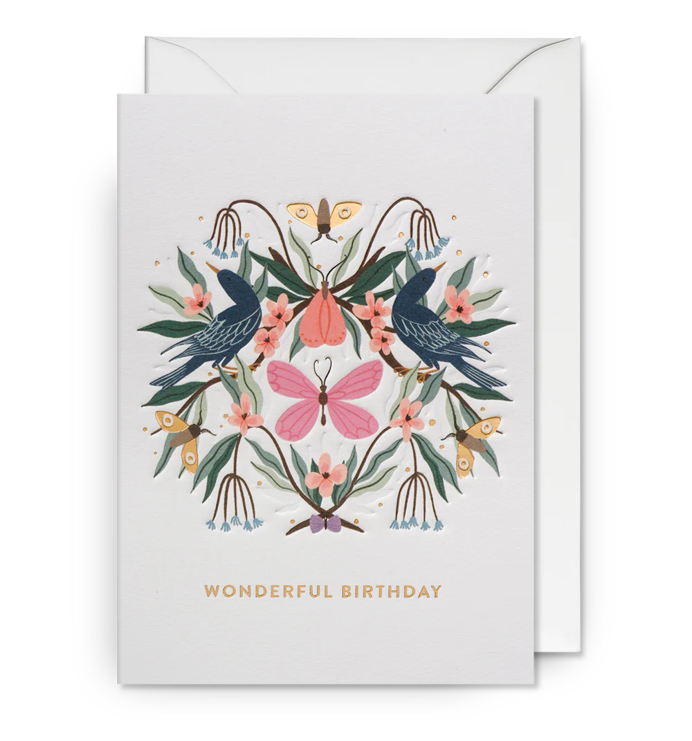 Wonderful Birthday Butterfly Card