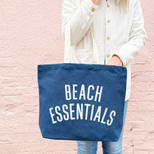 Load image into Gallery viewer, Blue Beach Essentials Tote Bag