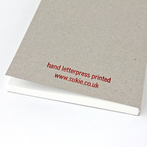 Plan A Letterpress Notebook