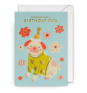 Sending You a Birthday Pug Card