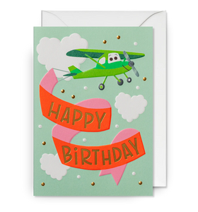 Birthday Plane Banner Card