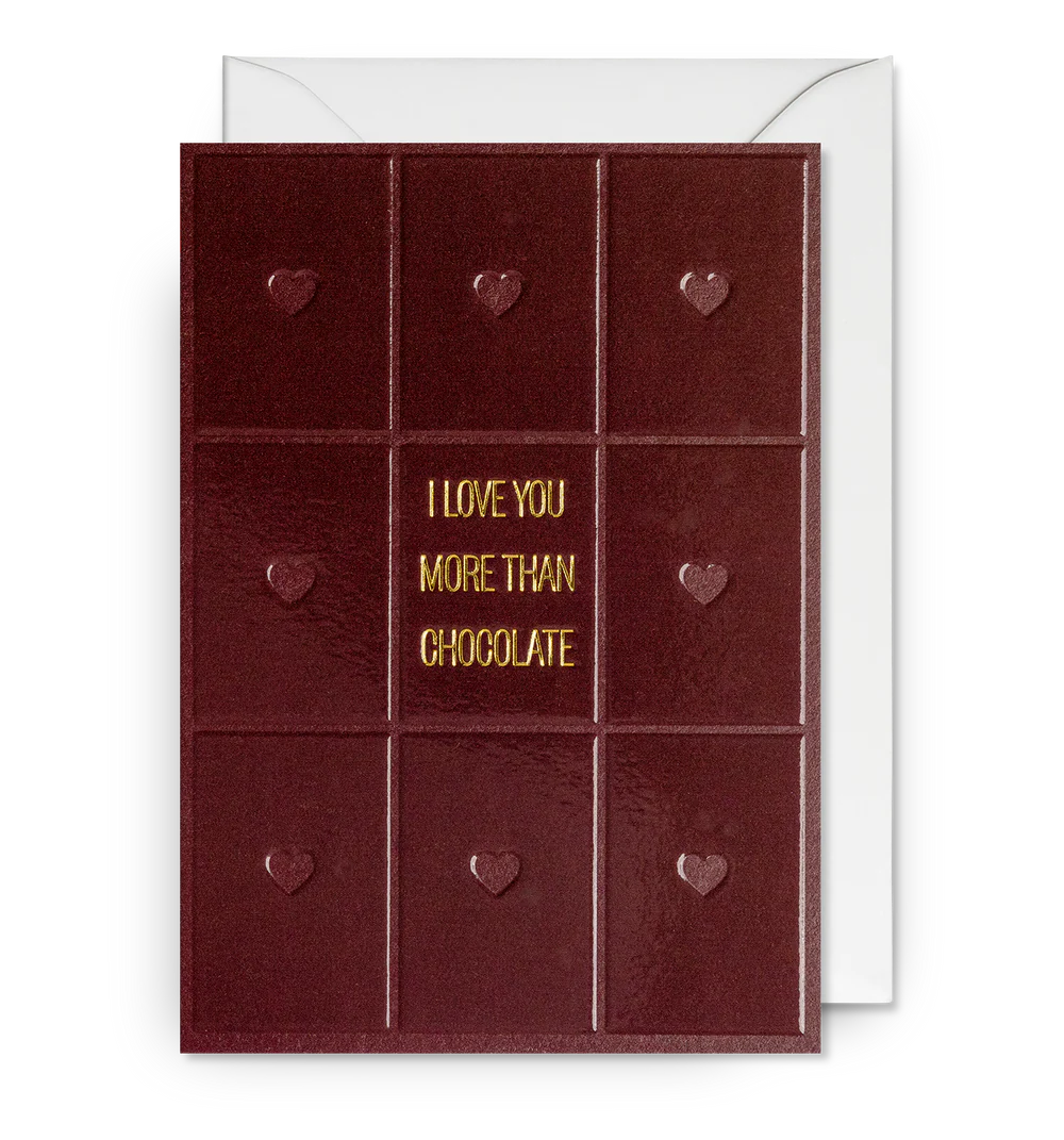 I Love You More than Chocolate Card