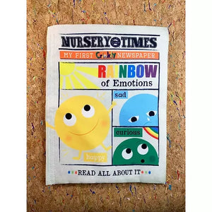 Nursery Times Crinkly Newspaper - Rainbow of Emotions