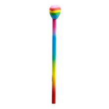 Load image into Gallery viewer, Rainbow Heart Pencil &amp; Eraser Topper