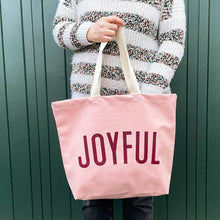 Load image into Gallery viewer, Joyful Burgundy Tote Bag