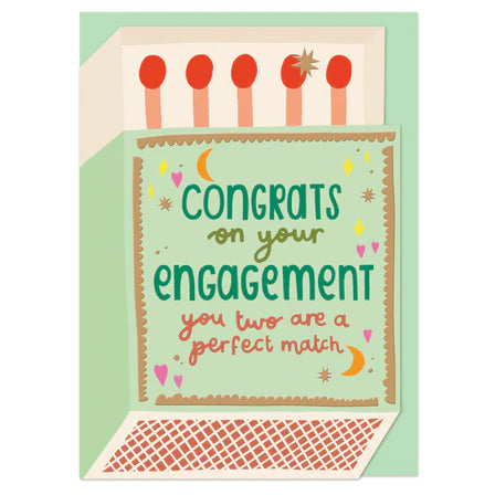 Engagement Matchbox Card