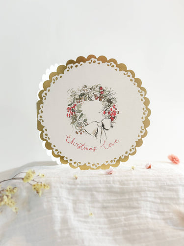 Christmas Love Circular Card