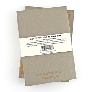 Plan A Letterpress Notebook