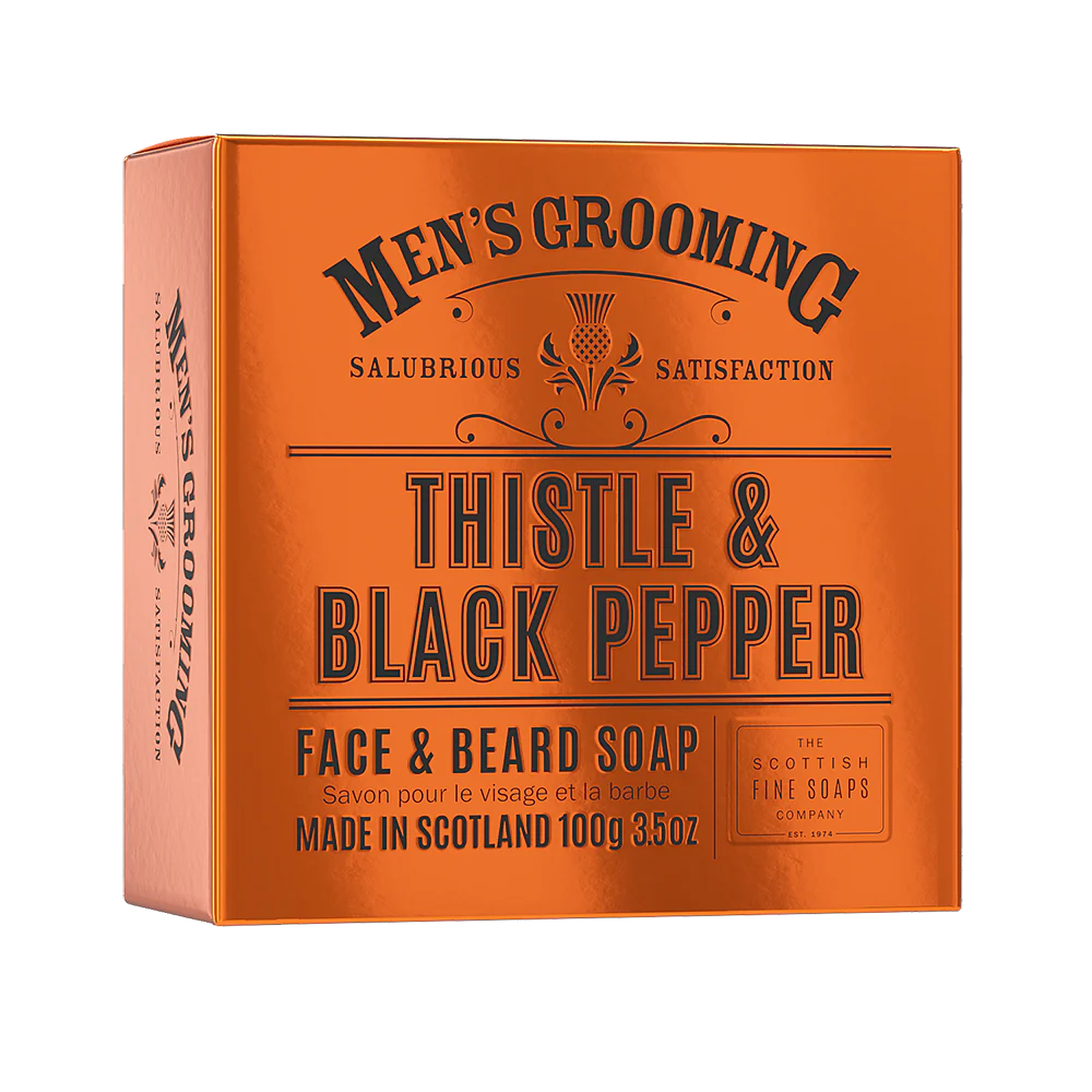 Thistle & Black Pepper Face & Beard Soap